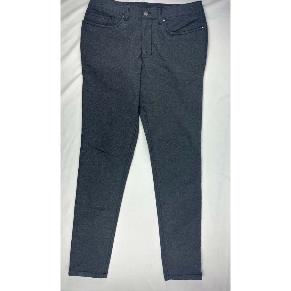 Lululemon ABC Pant Slim Tech Canvas Heathered Black size 32*31 M5983S
